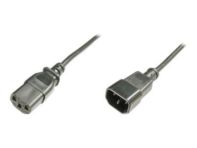 ASSMANN - Kabel zasilający przedłużający - power IEC 60320 C13 do IEC 60320 C14 - AC 250 V - 5 m - odlewany - czarny