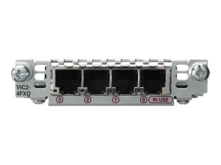 Cisco IP Unified Communications Voice/Fax Network Module - Karta interfejsu głosowego - FXO - porty analogowe: 4 - dla Cisco 17X