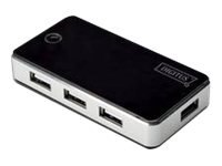 DIGITUS DA-70222 - Koncentrator - 7 x USB 2.0 - stacjonarny