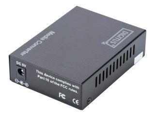 DIGITUS DN-82020-1 - Światłowodowy konwerter mediów - 100Mb LAN - 10Base-T, 100Base-FX, 100Base-TX - RJ-45 / SC wielomodowy - do