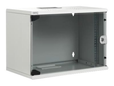 DIGITUS Professional Compact Series DN-19 07-U-S-1 - Szafa - do montażu na ścianie - jasnoszary, RAL 7035 - 7U - 19"
