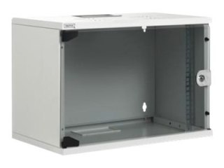 DIGITUS Professional Compact Series DN-19 09-US-1 - Szafa - do montażu na ścianie - jasnoszary, RAL 7035 - 9U - 19"
