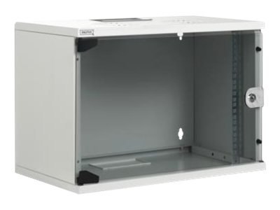 DIGITUS Professional Compact Series DN-19 09-US-1 - Szafa - do montażu na ścianie - jasnoszary, RAL 7035 - 9U - 19"