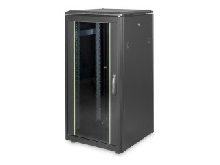 Digitus Unique DN-19 22U-6/6-B-1 - Stojak szafa - czarny, RAL 9005 - 22U - 19"