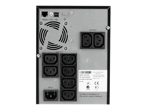 Eaton 5SC 1000i - UPS - AC 230 V - 700 wat - 1000 VA - RS-232, USB - złącza wyjściowe: 8 - czarny