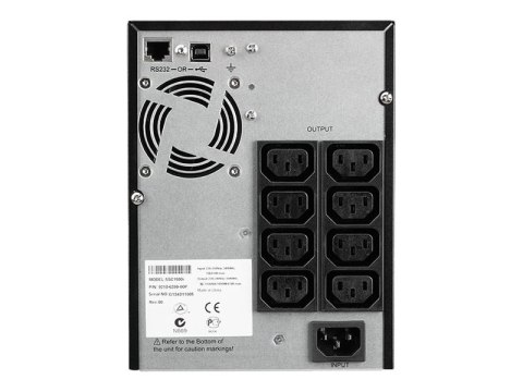 Eaton 5SC 1500i - UPS - AC 230 V - 1050 wat - 1500 VA - RS-232, USB - złącza wyjściowe: 8 - czarny