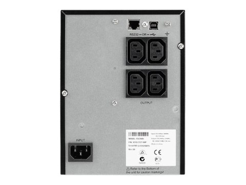 Eaton 5SC 500i - UPS - AC 230 V - 350 wat - 500 VA - RS-232, USB - złącza wyjściowe: 4 - czarny