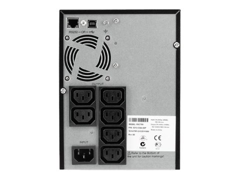 Eaton 5SC 750i - UPS - AC 230 V - 525 wat - 750 VA - RS-232, USB - złącza wyjściowe: 6 - czarny
