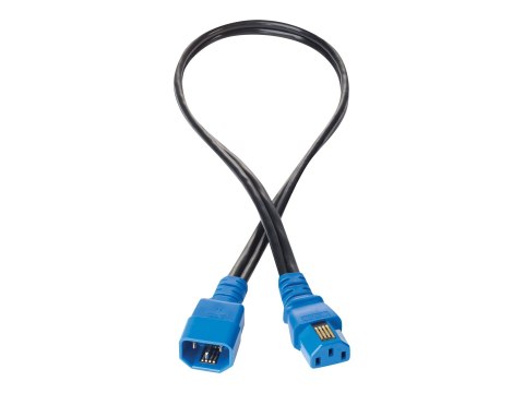 HPE Jumper Cord - Kabel zasilający - power IEC 60320 C13 do IEC 60320 C14 - AC 250 V - 10 A - 2 m - czarny - Cały świat - dla Ap