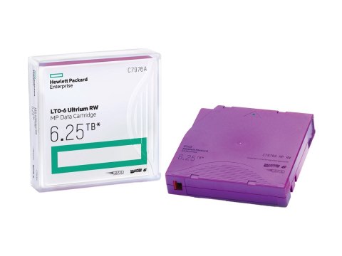 HPE RW Data Cartridge - 20 x LTO Ultrium 6 - 2.5 TB / 6.25 TB - etykiety zapisywalne - purpurowy - dla StorageWorks SAS Rack-Mou