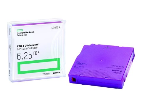 HPE Ultrium RW Data Cartridge - LTO Ultrium 6 6.25 TB - purpurowy - dla StoreEver 6250, LTO-6, MSL2024, MSL4048, MSL8096; StoreE