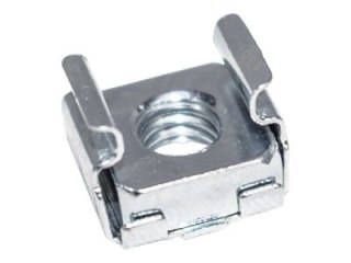 Intellinet Cage Nut Set, 50 Pack - M6 Nuts, Bolts and Washers, Suitable for Network Cabinets/Server Racks, Plastic Storage Jar, 