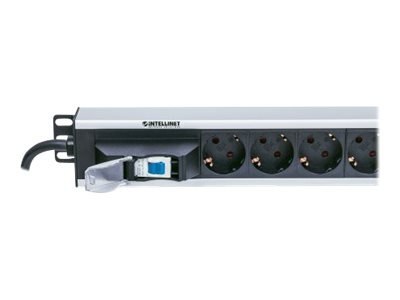 Intellinet Vertical Rackmount 12-Way Power Strip - German Type, With Single Air Switch, No Surge Protection - Jednostka dystrybu