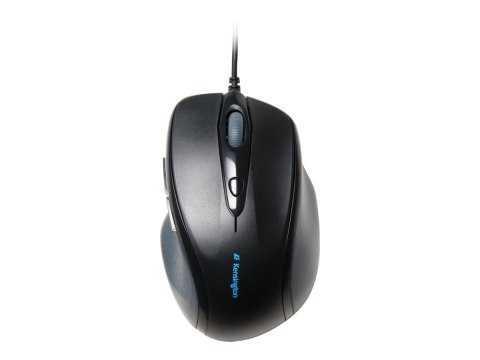 Kensington Pro Fit Full-Size - Mysz - praworęczna - optyczna - 5 przyciski - przewodowa - USB - czarny