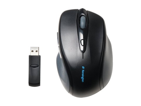 Kensington Pro Fit Full-Size - Mysz - praworęczna - optyczna - 6 przyciski - bezprzewodowa - 2.4 GHz - odbiornik bezprzewodowy U