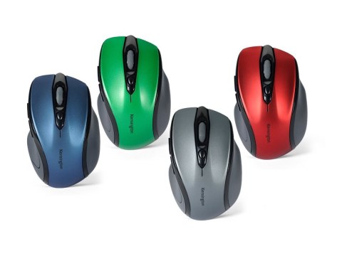Kensington Pro Fit Mid-Size - Mysz - praworęczna - optyczna - bezprzewodowa - 2.4 GHz - odbiornik bezprzewodowy USB - czerwień r