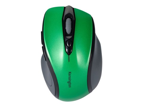 Kensington Pro Fit Mid-Size - Mysz - praworęczna - optyczna - bezprzewodowa - 2.4 GHz - odbiornik bezprzewodowy USB - zieleń szm