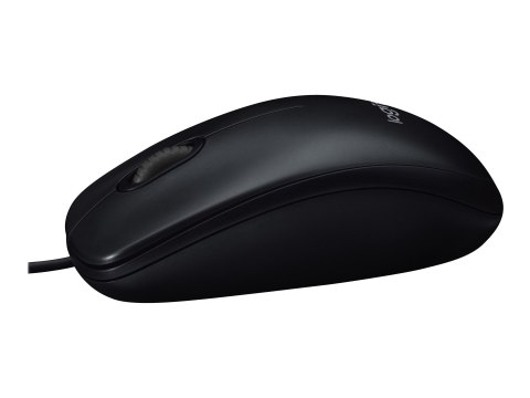 Logitech B100 - Mysz - prawo i leworęczna - optyczna - 3 przyciski - przewodowa - USB - czarny