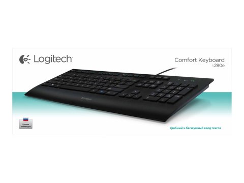 Logitech Corded K280e - Klawiatura - USB - Międzynarodowy USA
