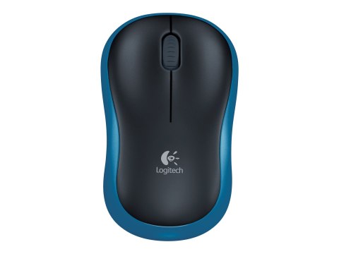 Logitech M185 - Mysz - optyczna - bezprzewodowa - 2.4 GHz - odbiornik bezprzewodowy USB - niebieski