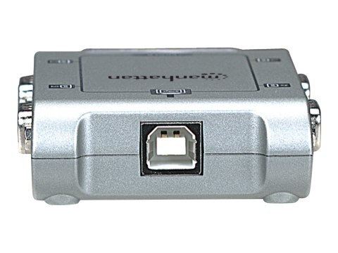 Manhattan USB-A to 4x Serial Port Converter, Male to Male, Serial/RS232, MosChip MCS7840, Automatic IRQ and I/O address selectio