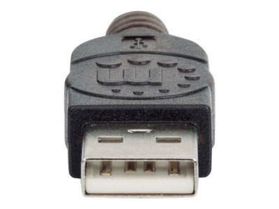 Manhattan USB-A to USB-A Extension Cable, 20m, Male to Female, Active, 480 Mbps (USB 2.0), Daisy-Chainable, Built In Repeater, H