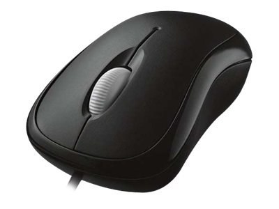 Microsoft Basic Optical Mouse for Business - Mysz - prawo i leworęczna - optyczna - 3 przyciski - przewodowa - PS/2, USB - biały