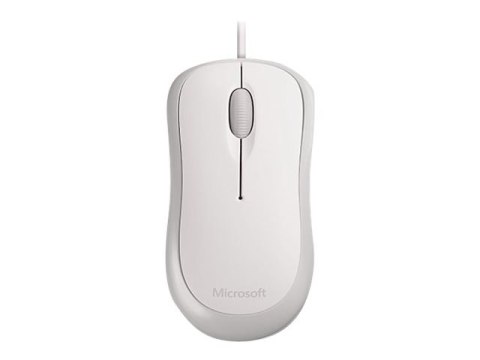 Microsoft Basic Optical Mouse for Business - Mysz - prawo i leworęczna - optyczna - 3 przyciski - przewodowa - PS/2, USB - biały