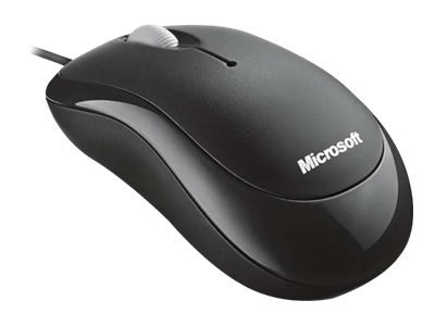 Microsoft Basic Optical Mouse for Business - Mysz - prawo i leworęczna - optyczna - 3 przyciski - przewodowa - PS/2, USB - biały