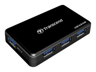 Transcend HUB3 - Koncentrator - 4 x SuperSpeed USB 3.0 - stacjonarny - dla Intel Next Unit of Computing 11 Essential Kit - NUC11