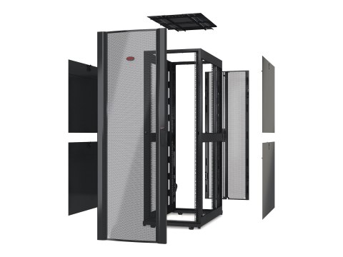 APC NetShelter SX Deep Enclosure Without Doors - Stojak - czarny - 42U - 19" - Zgodność z TAA