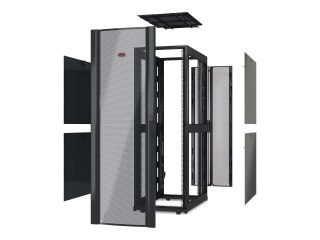 APC NetShelter SX Deep Enclosure Without Sides - Stojak szafa - czarny - 42U - 19" - Zgodność z TAA