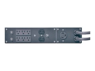 APC Service Bypass Panel - Przełącznik obejściowy (montowany w stojaku) - AC 100/120 V - złącza wyjściowe: 8 - 2U - 19" - 3.05 m