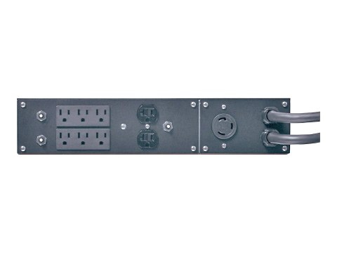 APC Service Bypass Panel - Przełącznik obejściowy (montowany w stojaku) - AC 100/120 V - złącza wyjściowe: 8 - 2U - 19" - 3.05 m