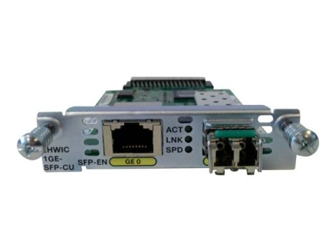 Cisco - Moduł rozszerzenia - EHWIC - 1GbE - 1000Base-T, 1000Base-X - fabrycznie regenerowany - dla Cisco 1921, 1921 4-pair, 1921