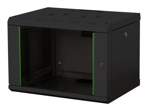 DIGITUS Professional DN-19 07-U-SW - Szafa - do montażu na ścianie - czarny, RAL 9005 - 7U - 19"