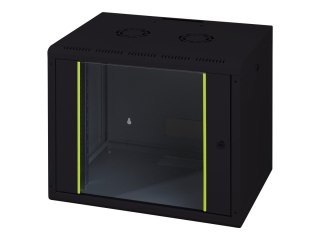 Digitus DN-19 12-U - Szafa - do montażu na ścianie - czarny, RAL 9005 - 12U - 19"