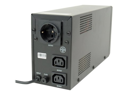EnerGenie EG-UPS-031 - UPS - AC 220 V - 390 wat - 650 VA - 7 Ah - złącza wyjściowe: 3 - czarny