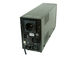 EnerGenie EG-UPS-032 - UPS - AC 220 V - 510 wat - 850 VA - 8 Ah - USB - złącza wyjściowe: 3 - czarny