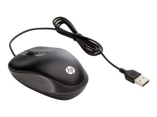 HP Travel - Mysz - optyczna - 3 przyciski - przewodowa - USB
