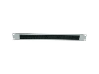 Intellinet 19" Cable Entry Panel, 2U, with Brush Insert, Black - Panel wejściowy kabli obudowy ze szczotką - czarny, RAL 9005 - 