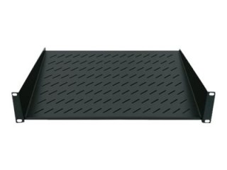 Intellinet 19" Cantilever Shelf, 1U, 2-Point Front Mount, 150mm Depth, Max 25kg, Black, Three Year Warranty - Półka do stojaka -