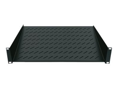 Intellinet 19" Cantilever Shelf, 1U, 2-Point Front Mount, 150mm Depth, Max 25kg, Black, Three Year Warranty - Półka do stojaka -
