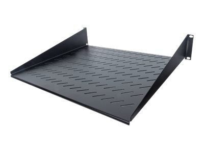 Intellinet 19" Cantilever Shelf, 2U, 2-Point Front Mount, 400mm Depth, Vented, Max 25kg, Black, Three Year Warranty - Półka do s