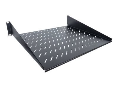 Intellinet 19" Cantilever Shelf, 2U, 2-Point Front Mount, 400mm Depth, Vented, Max 25kg, Black, Three Year Warranty - Półka do s