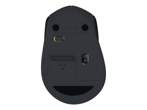 Logitech M280 - Mysz - praworęczna - optyczna - 3 przyciski - bezprzewodowa - 2.4 GHz - odbiornik bezprzewodowy USB - czarny