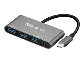 Sandberg USB-C to 3 x USB 3.0 Converter - Adapter USB - USB-C - USB 3.0 x 3