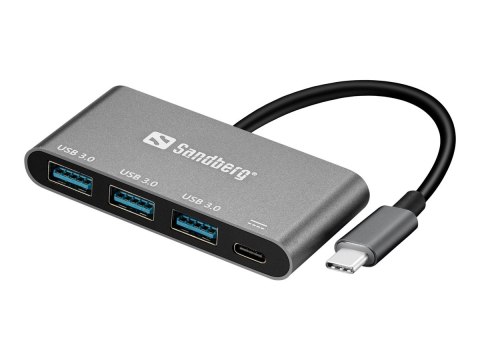 Sandberg USB-C to 3 x USB 3.0 Converter - Adapter USB - USB-C - USB 3.0 x 3