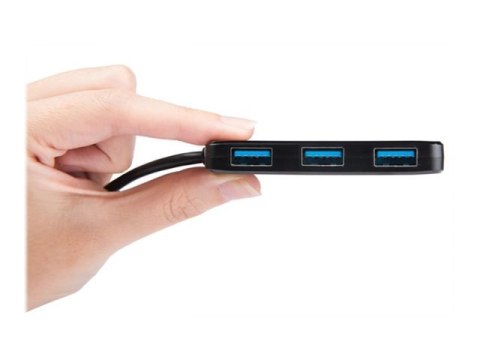 Transcend HUB2 - Koncentrator - 4 x SuperSpeed USB 3.0 - stacjonarny