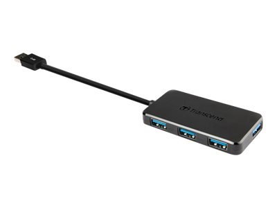 Transcend HUB2 - Koncentrator - 4 x SuperSpeed USB 3.0 - stacjonarny